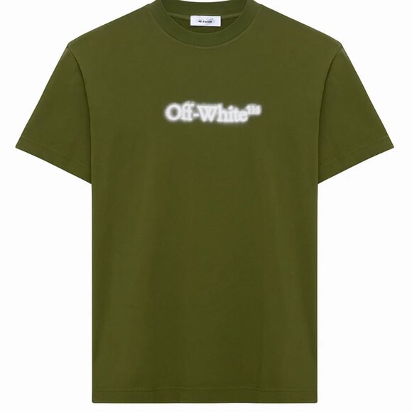 Off‑White c/o Virgil Abloh Spray Arrow Tee Olive Large - Picture 1 of 5
